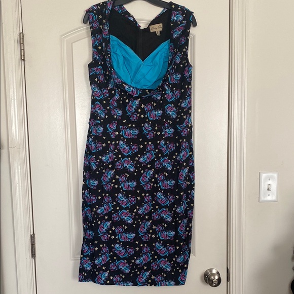 Lindy Bop Cheshire Cat Vanessa wiggle dress - Picture 3 of 7
